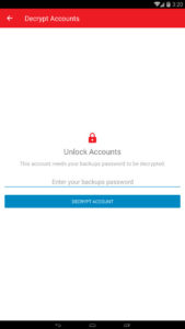 Authy unlock accounts