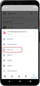 Image showing Bitdefender Mobile Security App Lock option