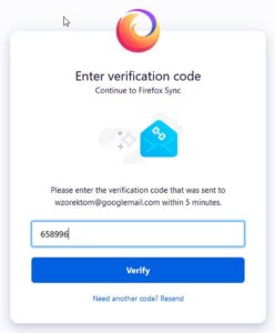 Enter verification code sent to you via email.