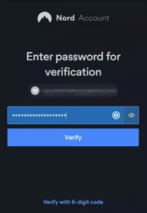 Verify Nord account ownership