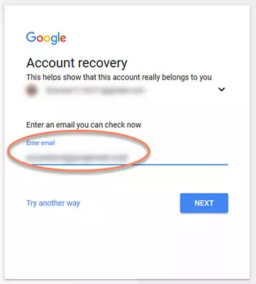 Google Account Recovery type email you can check now.