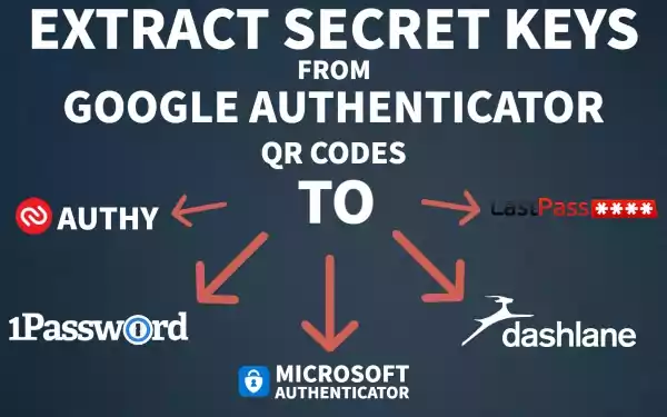Extract Secret Keys from the Google Authenticator QR Codes.