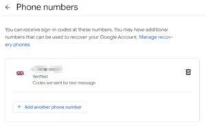 Disabling voice or message authentication on my Google account