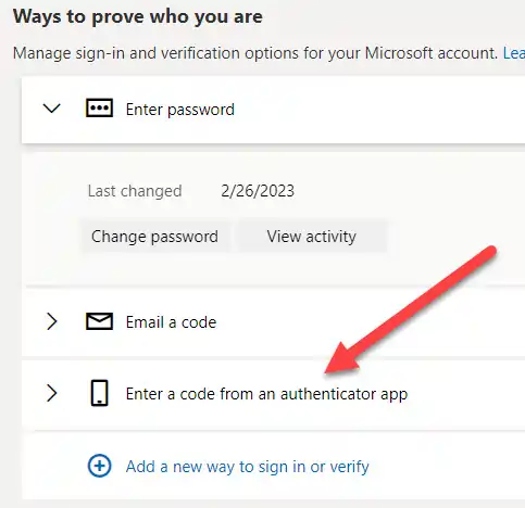 Using Google Authenticator on Microsoft account